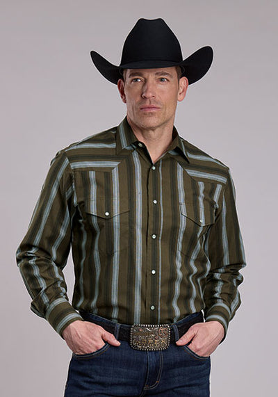 Roper Men's Striped Western Shirt