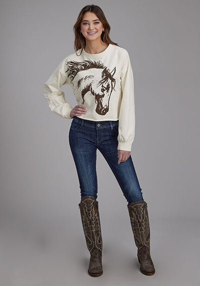 Roper Women's Horsehead Fleece Pullover