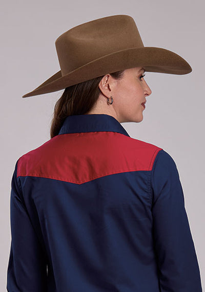 Roper Women's Vertical Stars & Stripe Print Shirt