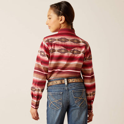 Ariat Girl's Serape Stripe Western Shirt