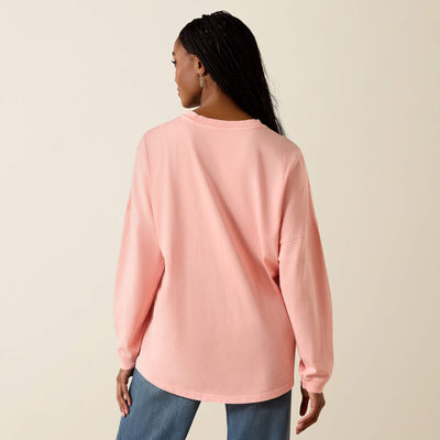 Ariat Women's Canvas Oversized Long Sleeve Tee