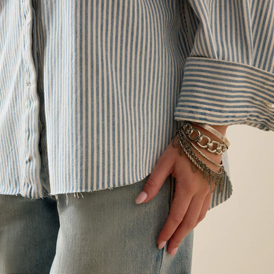 Ariat Women's Denim Stripe Shirt Jacket