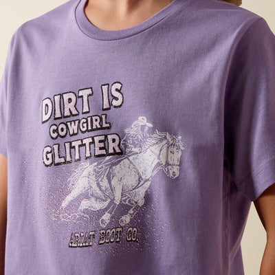 Ariat Girl's Dirt is Glitter T-Shirt