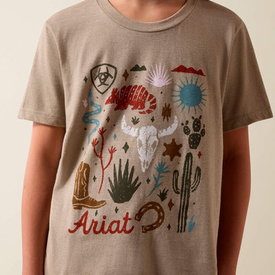 Ariat Girl's Western Collage T-Shirt