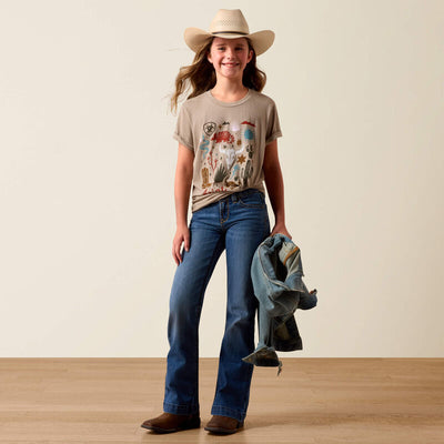 Ariat Girl's Western Collage T-Shirt