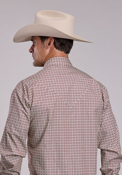 Stetson Men's Diamond Geo Print Shirt
