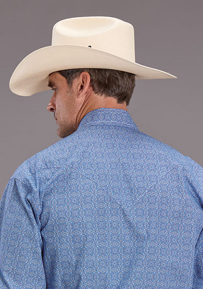 Stetson Men's Dawn Medallion Print Western Shirt