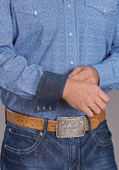 Stetson Men's Dawn Medallion Print Western Shirt