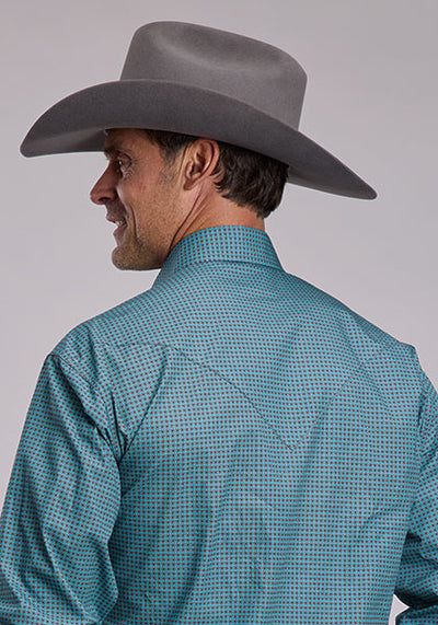 Stetson Men's Geo Print Western Shirt