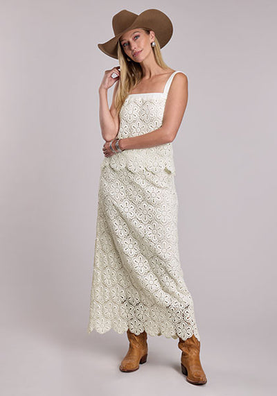 Stetson Women's Crochet Midi Length Skirt