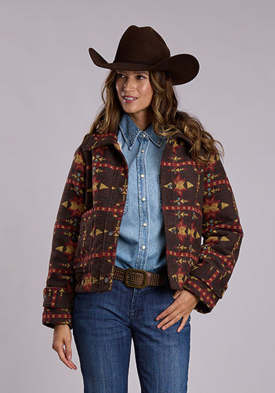 Stetson Women's Oversized Aztec Blanket Coat