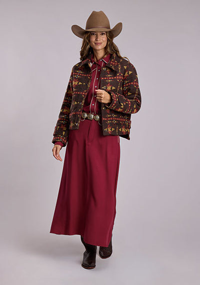 Stetson Women's Oversized Aztec Blanket Coat