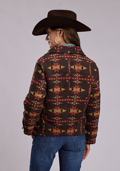 Stetson Women's Oversized Aztec Blanket Coat