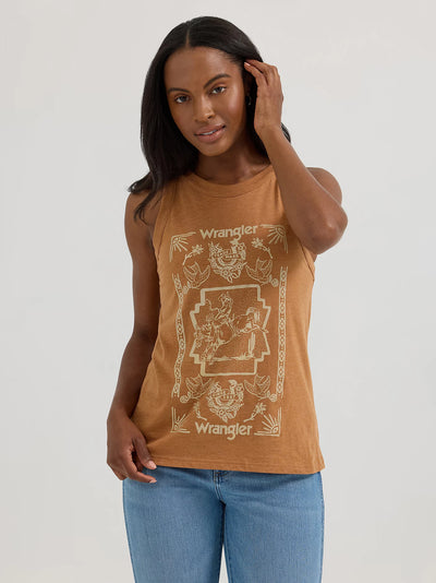 Wrangler Women's Graphic Goddess Tank Top