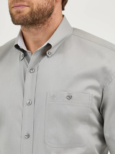 Wrangler Men's George Strait Solid One Pocket Shirt