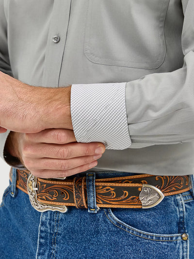 Wrangler Men's George Strait Solid One Pocket Shirt