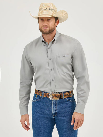 Wrangler Men's George Strait Solid One Pocket Shirt