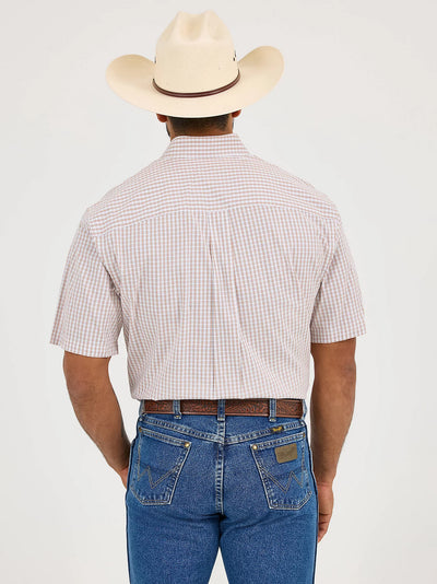 Wrangler Men's George Strait Plaid Western Shirt
