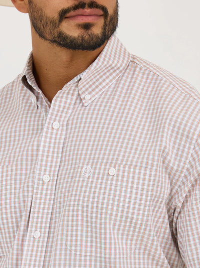 Wrangler Men's George Strait Plaid Western Shirt
