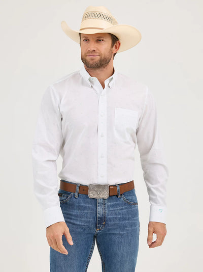 Wrangler Men's Cody Johnson Small Print Shirt