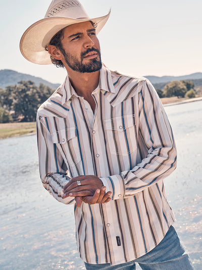 Wrangler Men's Retro Premium Brushpopper Shirt