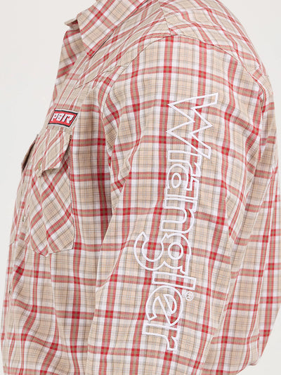 Wrangler Men's PBR Logo Western Shirt