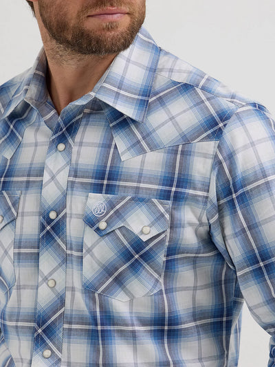 Wrangler Men's Sawtooth Pocket Western Shirt