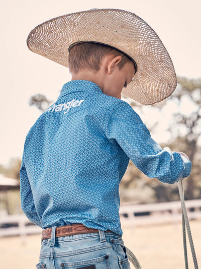 Wrangler Boy's Logo Western Shirt