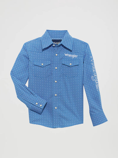 Wrangler Boy's Logo Western Shirt