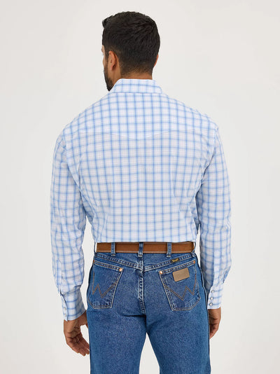 Wrangler Men's Wrinkle Resist Plaid Shirt