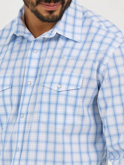 Wrangler Men's Wrinkle Resist Plaid Shirt