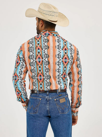 Wrangler Men's Checotah Printed Western Shirt