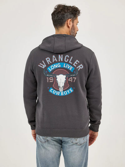 Wrangler Men's Long Live Cowboys Pullover Hoodie