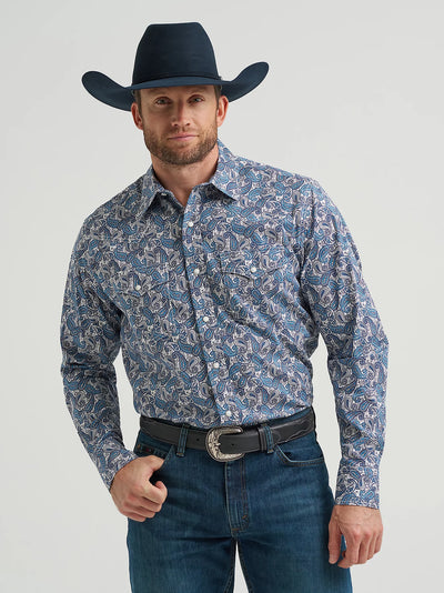 Wrangler Men's Paisley 20X Competition Shirt