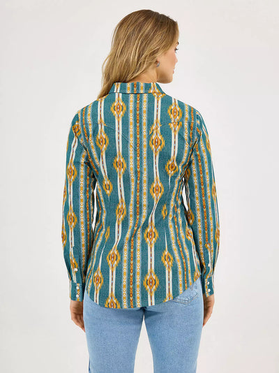 Wrangler Women's Checotah Classic Western Shirt
