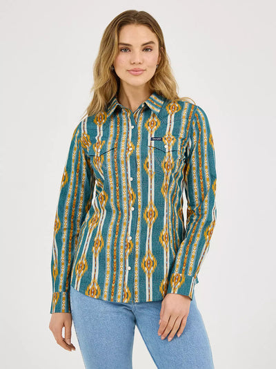 Wrangler Women's Checotah Classic Western Shirt