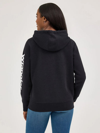Wrangler Women's Retro Logo Arm Pullover Hoodie