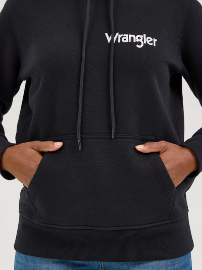 Wrangler Women's Retro Logo Arm Pullover Hoodie