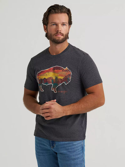 Wrangler Men's Buffalo Scene Graphic T-Shirt