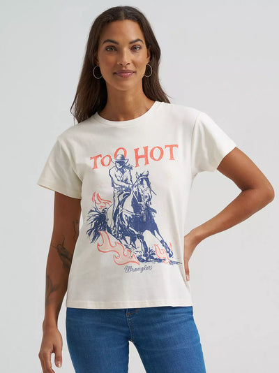 Wrangler Women's Too Hot Retro Regular Fit Tee
