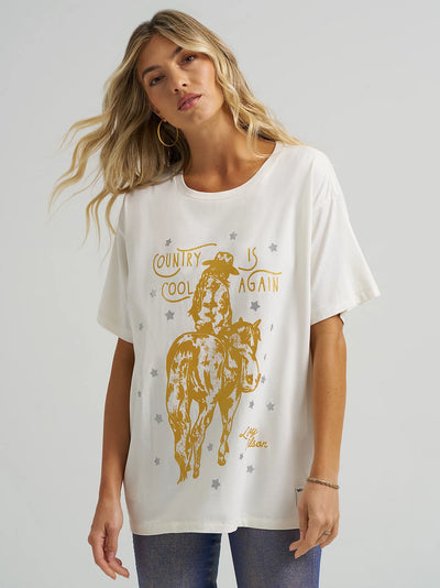 Wrangler X Women's Lainey Wilson Country Cool Oversized Tee
