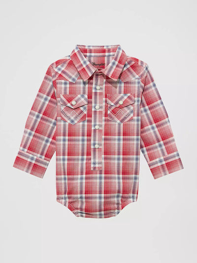 Wrangler Baby Boy Plaid Snap Bodysuit