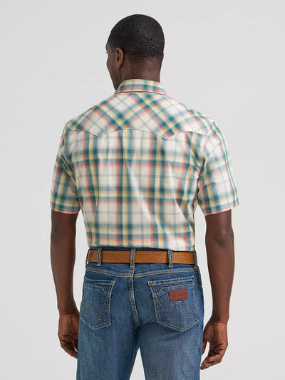 Wrangler Men's Retro Sawtooth Pocket Western Shirt