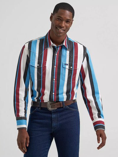 Wrangler Men's Vintage-Inspired Brushpopper Shirt
