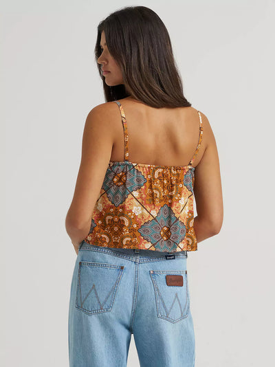 Wrangler Women's Bandana Spaghetti Tank Top
