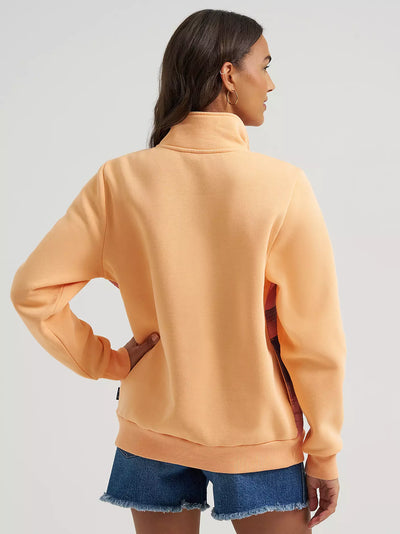Wrangler Women's Western 1/4 Zip Sweatshirt