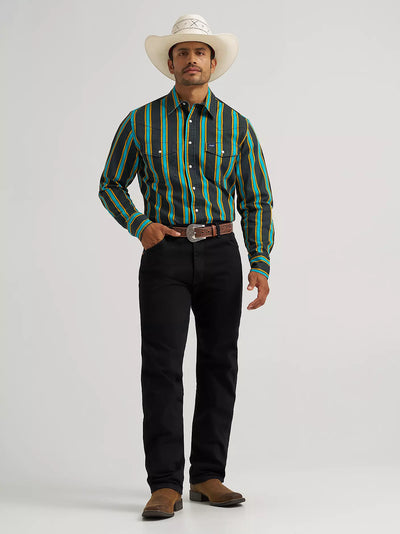 Wrangler Men's Vintage-Inspired Brushpopper Workshirt