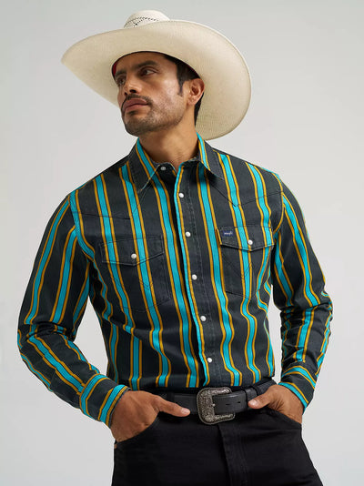 Wrangler Men's Vintage-Inspired Brushpopper Workshirt