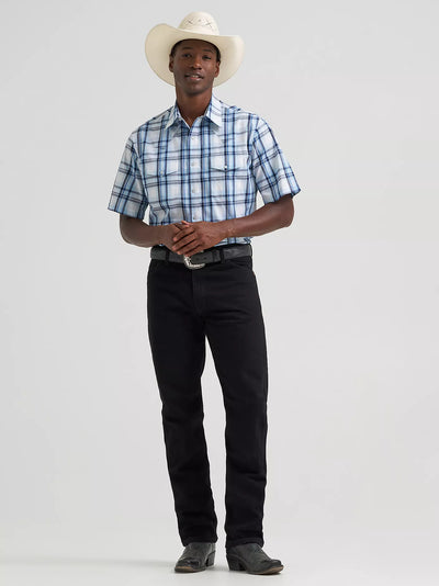 Wrangler Men's Wrinkle Resist Plaid Shirt