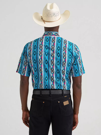 Wrangler Men's Checotah Short Sleeve Western Shirt